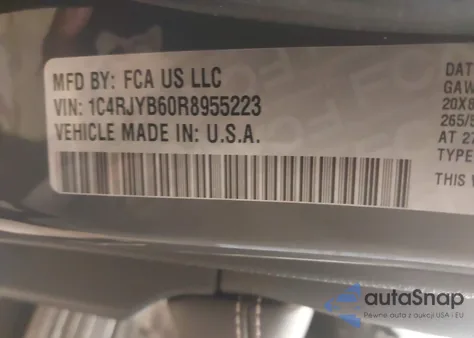 2024 Jeep Grand Cherokee 4Xe Anniversary Edition from USA, damaged, VIN 1C4RJYB60R8955223